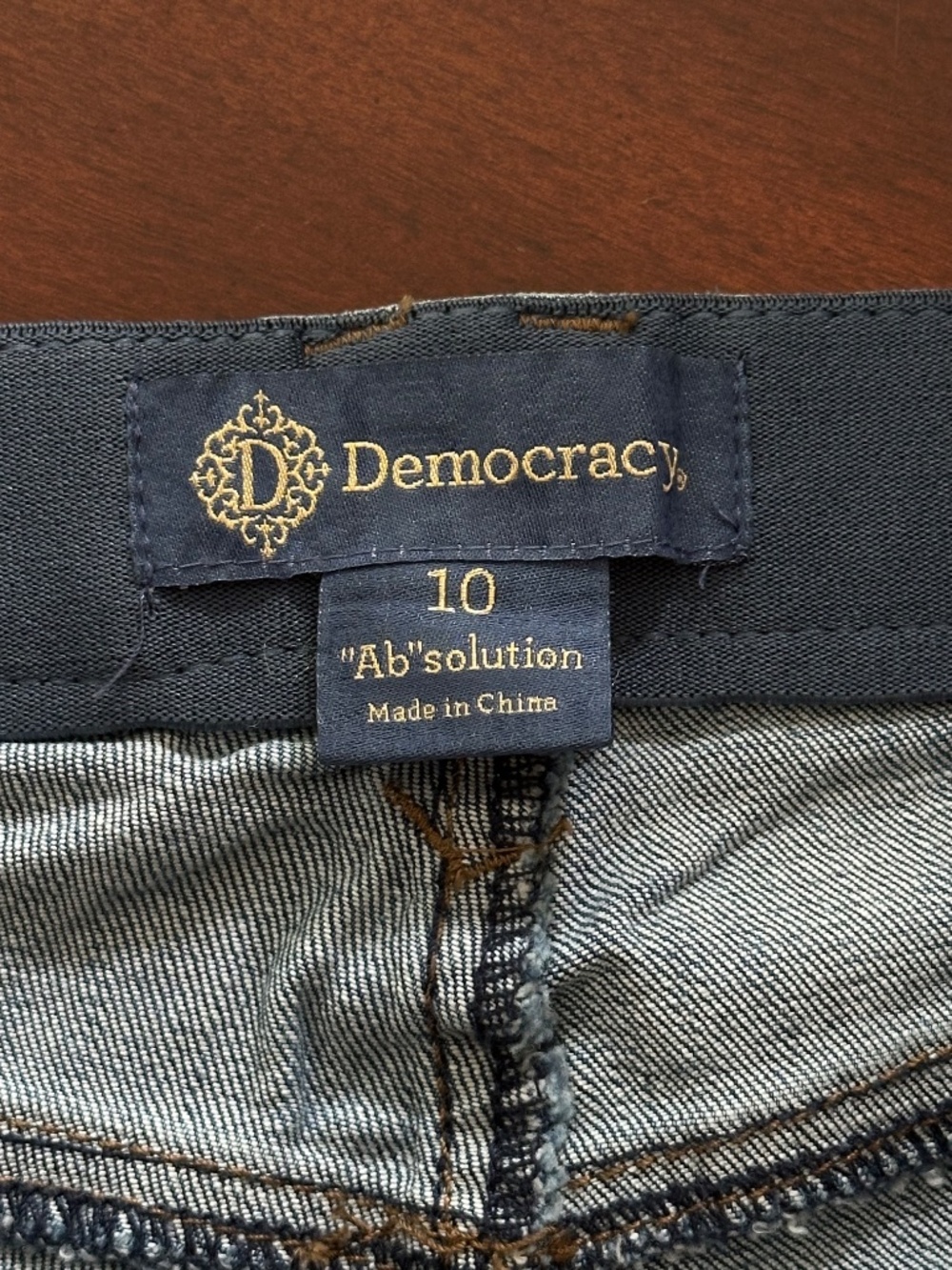 Democracy Ab Solution Girlfriend Jeans Blue Denim Women’s Size 10 - Picture 12 of 13